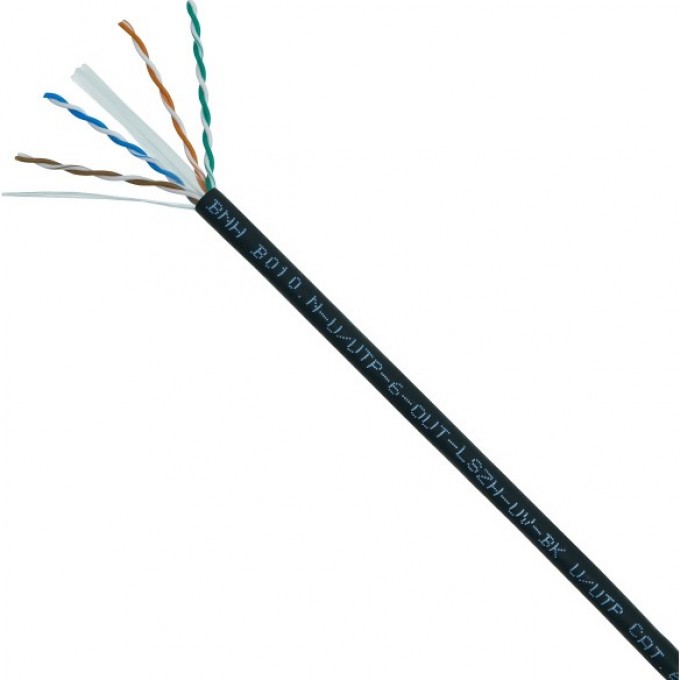 Кабель витая пара BNH B010.N-U/UTP-6-OUT-LSZH-UV-BK