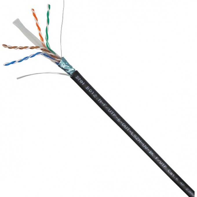 Кабель витая пара BNH B012.N-F/UTP-6-OUT-LSZH-UV-BK